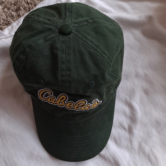 Cabelas green snap back truckers hat - Picture 7 of 11